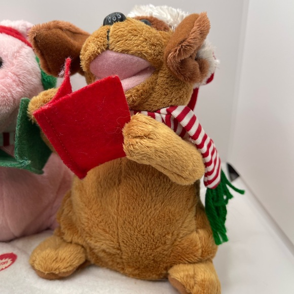 Animated Singing Christmas Cow Dog Snowman of America Plush Jingle Bell WORKS - Picture 5 of 10